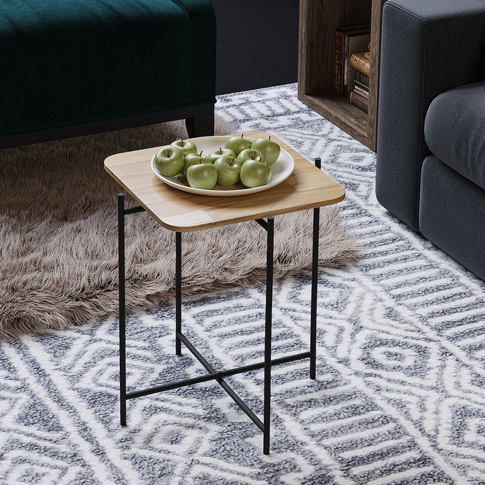 Hanah Home Mesa de Centro Shb-005 de Madera y Metal Hanah Home Mesa de Centro Shb-005 de Madera y Metal